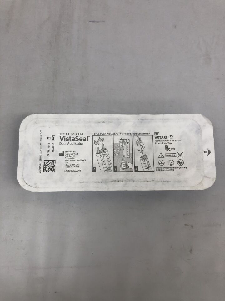 VSTAS1 - ETHICON - VistaSeal，雙頭塗抹器，適用於 VistaSeal 纖維蛋白密封劑，（EA）-（有效期至：2026-03-29）