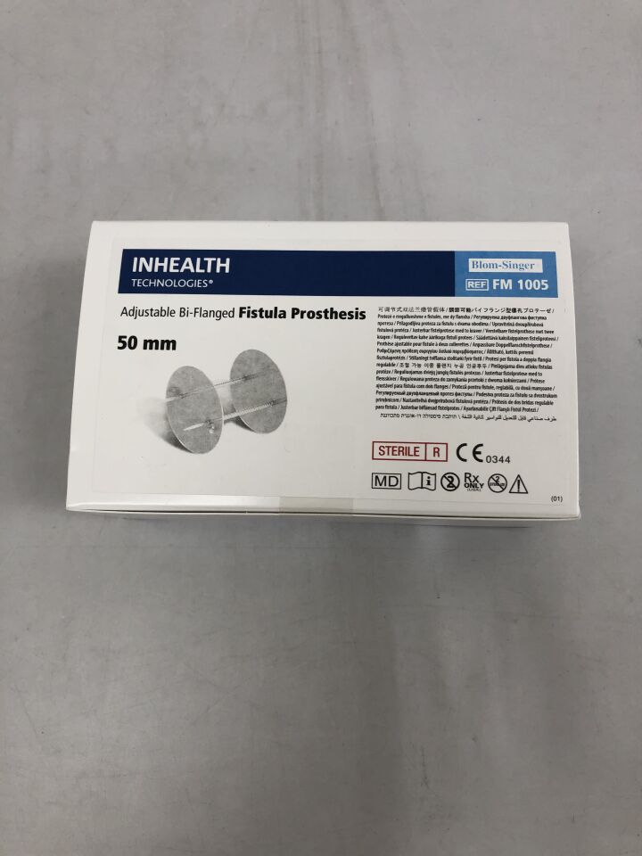 FM1005 - FREUDENBERG - Adjustable Bi-Flanged Fistula Prosthesis, 50mm, (BX/1) - ( Expiry Date: 2024-01-04 )