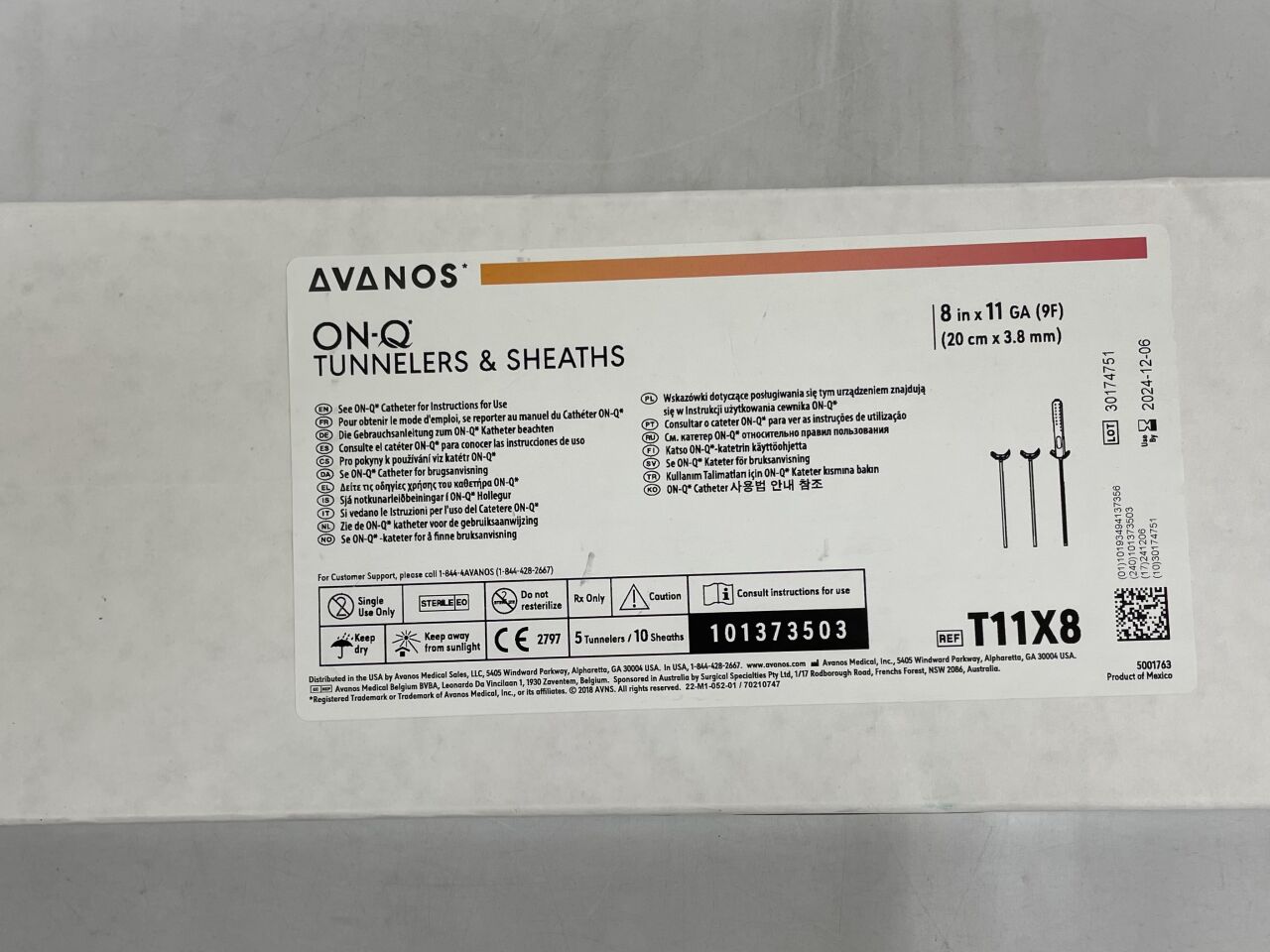 T11X8 - AVANOS - ON-Q Disposable Tunneler & Sheaths, (BX/1) - ( Expiry Date: 2024-07-14 )