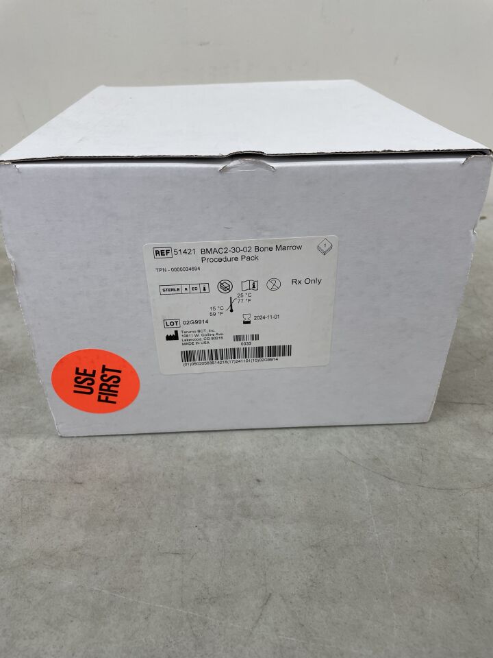 51421 - TERUMO - Bone Marrow Procedure Pack, (BMAC2-30-02)
, () - ( Expiry Date: 2023-09-03 )
