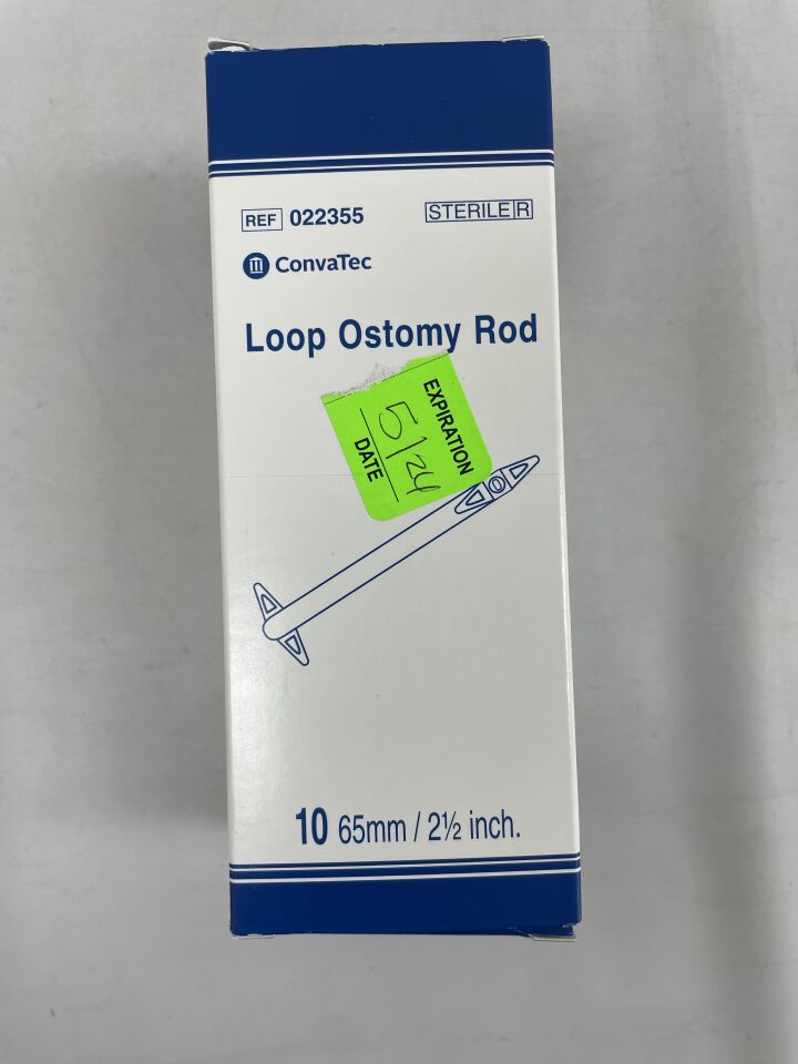 22355 - CONVATEC - LOOP OSTOMY ROD 65mm / 2.5 inch, (BX/20) - ( Expiry Date: 2024-05-01 )