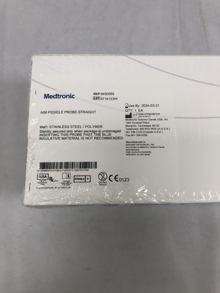 9450059 - MEDTRONIC - nim-spine system pedicle probe, straight, (BX/55) - ( Expiry Date: 2024-03-21 )