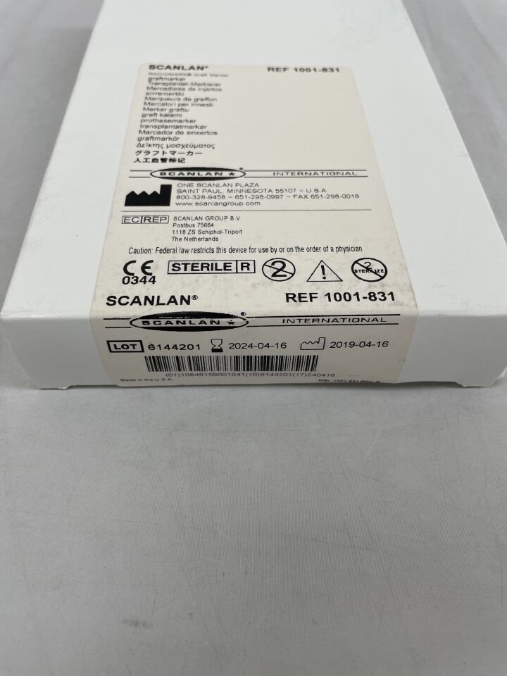 1001-831 - SCANLAN - RadioMark Graft Marker, Disk-shaped style, silicone, (BX/50) - ( Expiry Date: 2024-04-16 )