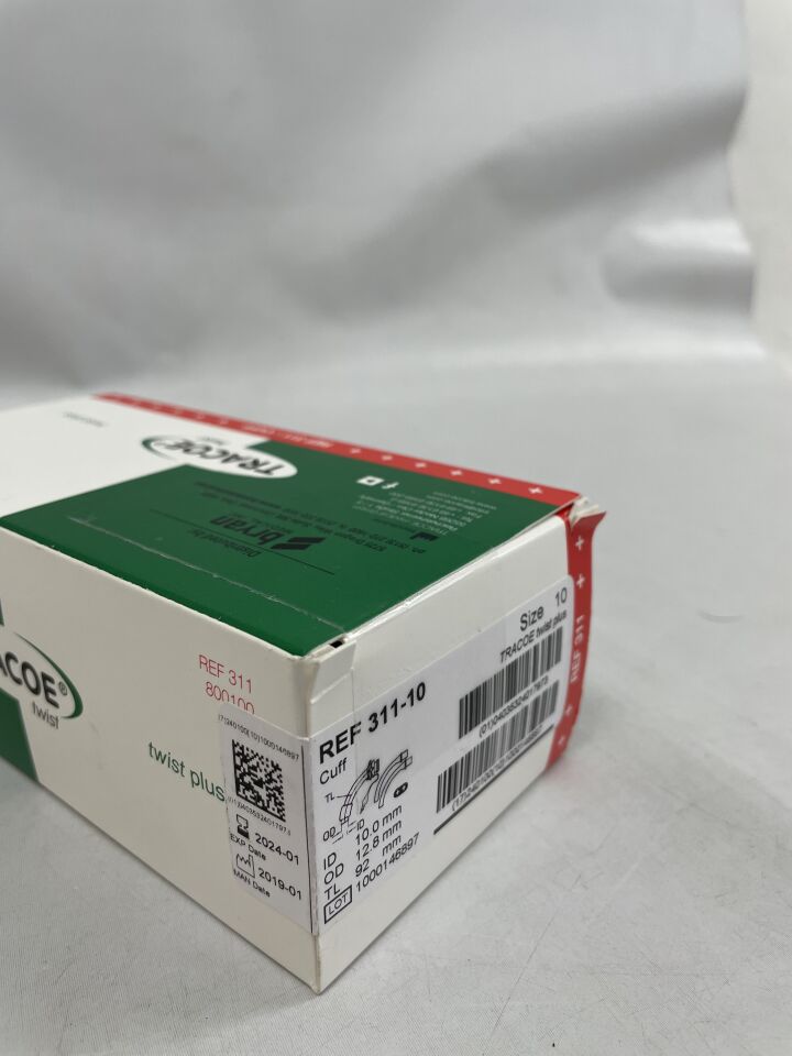 311-10 - TRACOE - tracoe twist plus tracheostomy tube, size 10, (BX/40) - ( Expiry Date: 2024-01-31 )