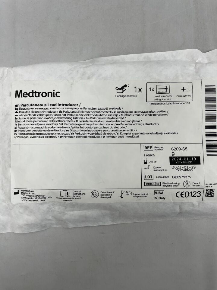 6209-S5 - MEDTRONIC - percutaneous lead introducer, 9f, (EA) - ( Expiry Date: 2024-01-19 )