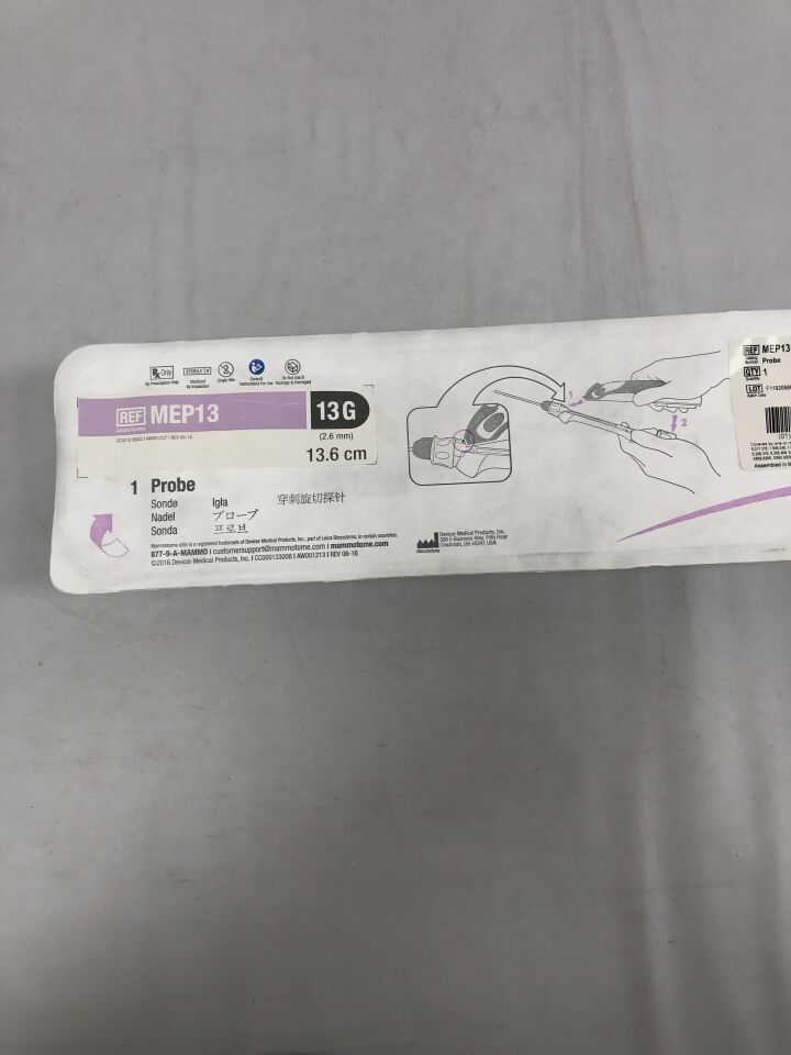 MEP13 - DEVICOR - Mammotome Elite Tetherless Vacuum-Assisted Biopsy System Probe, 13G, (EA) - ( Expiry Date: 2023-05-21 )