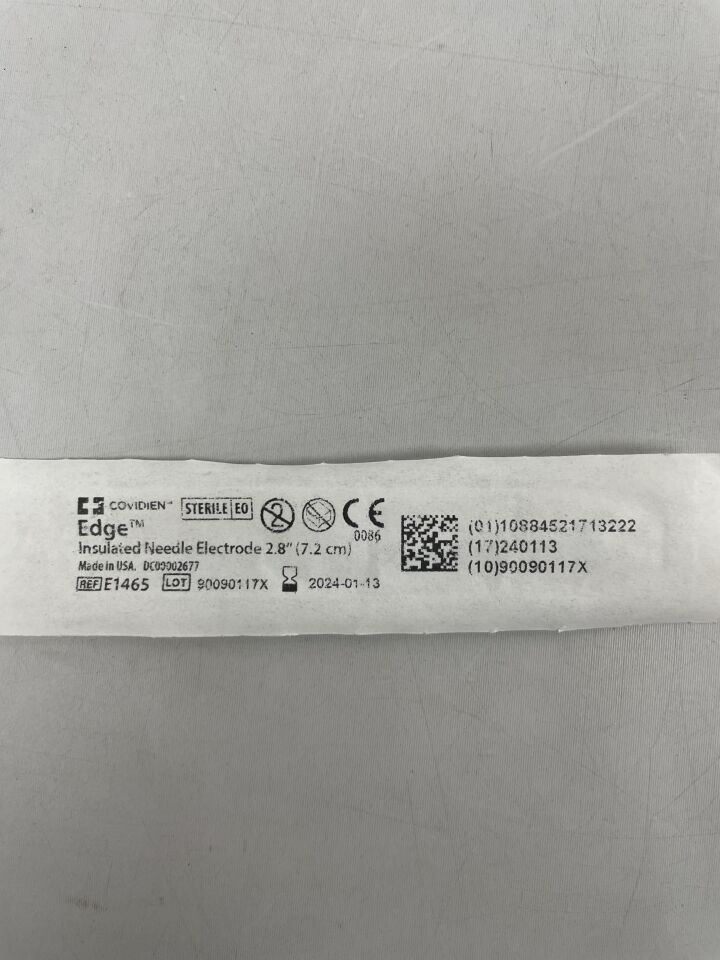 E1465 - COVIDIEN - edge insulated needle electrode 2.8", (EA) - ( Expiry Date: 2024-01-13 )
