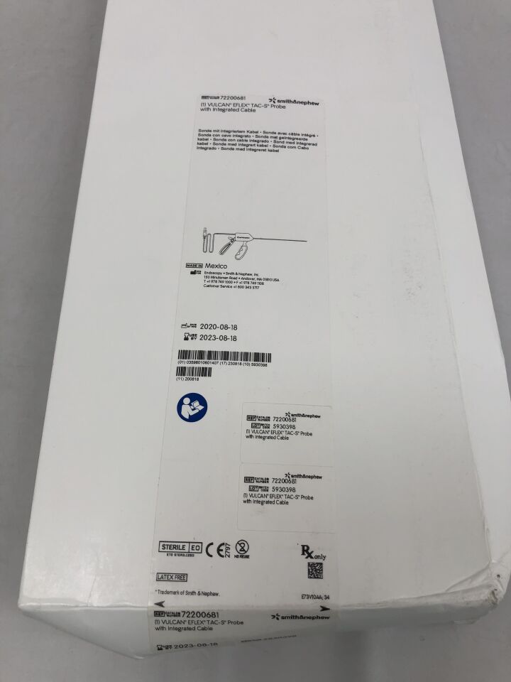 72200681 - SMITH & NEPHEW - Vulcan Eflex Tac-S Probe With Integrated Cable, (BX/1) - ( Expiry Date: 2023-08-18 )