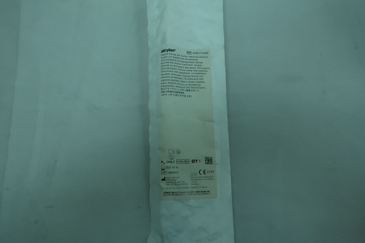 0206-714-000 - STRYKER - Femoral Sponge With Suction Attachment, () - ( Expiry Date: 2024-01-01 )