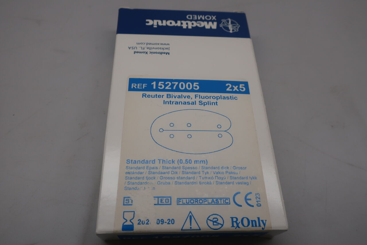 1527005 - MEDTRONIC - reuter bivalve flpl intranasal splint, thick 0.50mm , () - ( Expiry Date: 2020-11-05 )