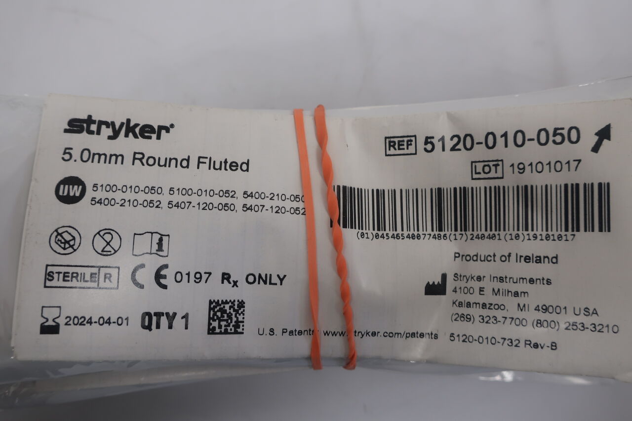 5120-010-050 - STRYKER - Round Fluted, 5mm, () - ( Expiry Date: 2023-05-01 )