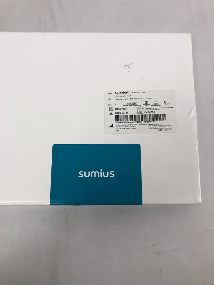 MD-47706  -  OLYMPUS  -  sumius sb knife electrosurgical knife, standard 7mm x 180cm , ( BX/1 )  -  ( Expiry Date : 2026-03-31 )