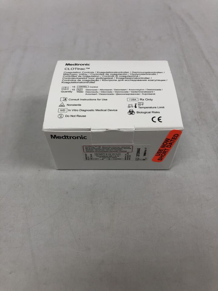 550-08 - MEDTRONIC - clottrac coagulation controls, (BX/15) - ( Expiry Date: 2024-04-17 )