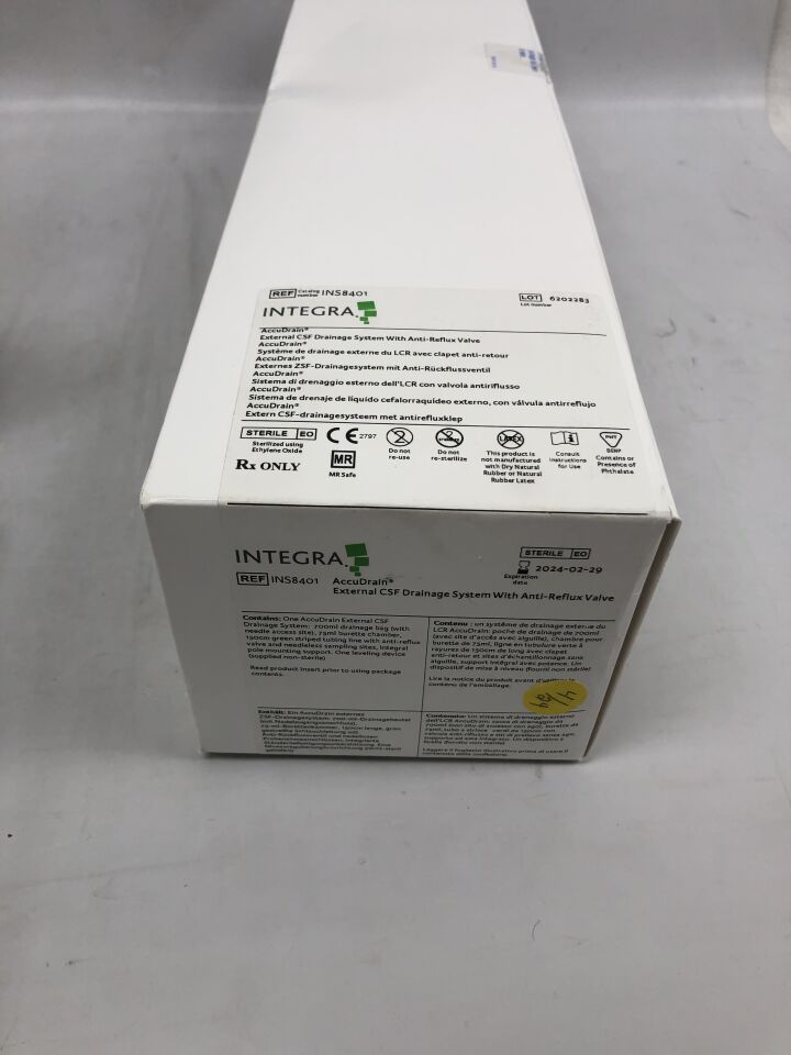 INS8401 - INTEGRA - AccuDrain External CSF Drainage System With Anti-reflux Valve, () - ( Expiry Date: 2024-02-29 )