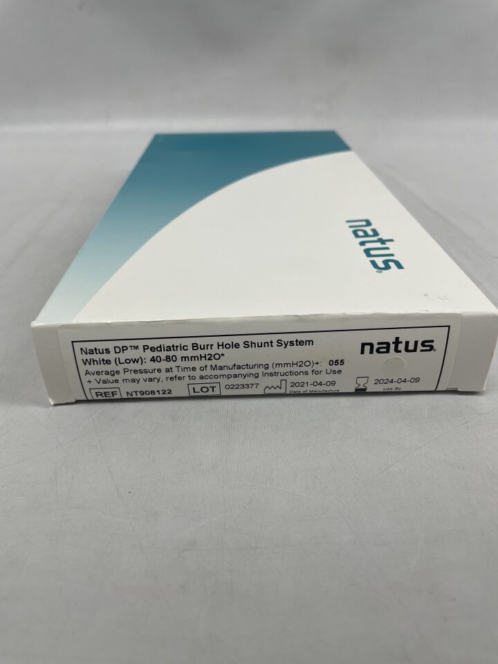NT908122 - NATUS - DP Pediatric Burr Hole Shunt System,Low, 40-80 mmH2O, (BX/1) - ( Expiry Date: 2024-04-09 )