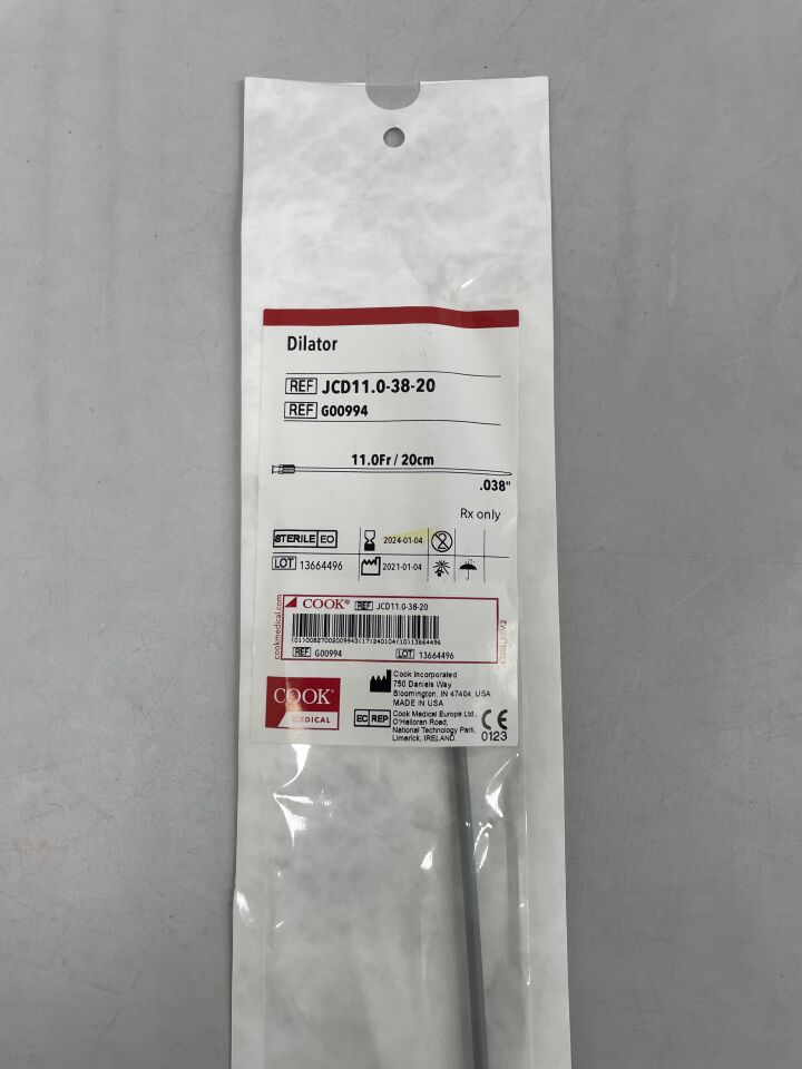 G00994 - COOK - dilator 11f x 20cm, 0.038", () - ( Expiry Date: 2024-01-04 )