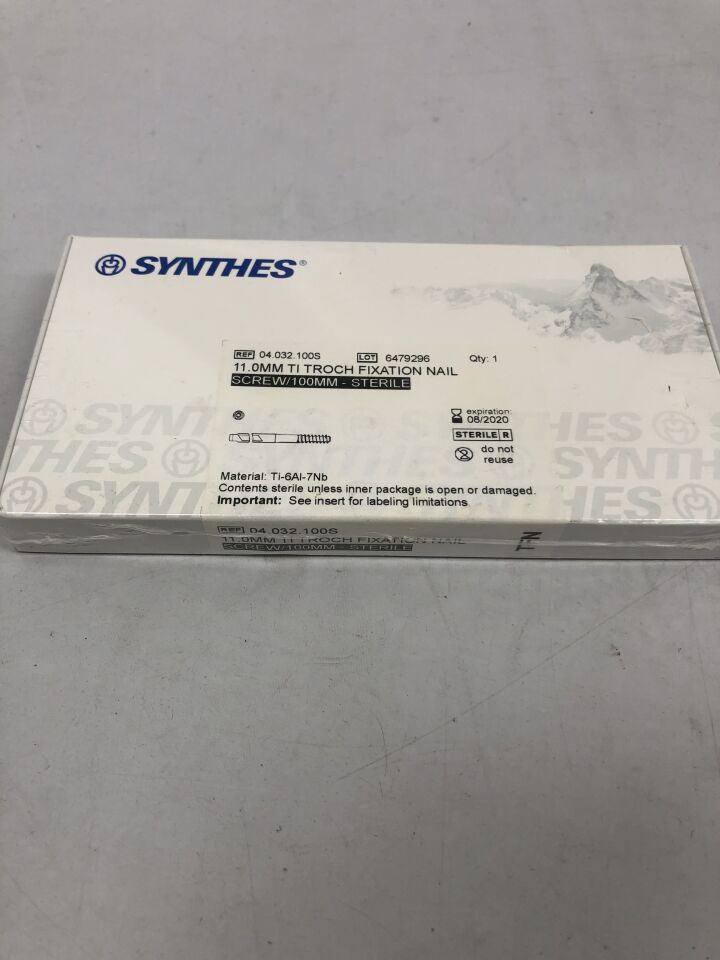 04.032.100S - SYNTHES - Titanium Troch Fixation Nail, 11mm X 100mm, (BX/1) - ( Expiry Date: 2020-08-31 )