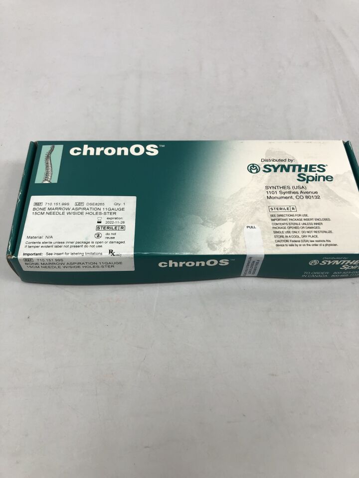 710.151.99S - SYNTHES - ChronOS Bone Marrow Aspiration Needle with Side Holes, 11G, 15cm, (BX/1) - ( Expiry Date: 2022-11-28 )