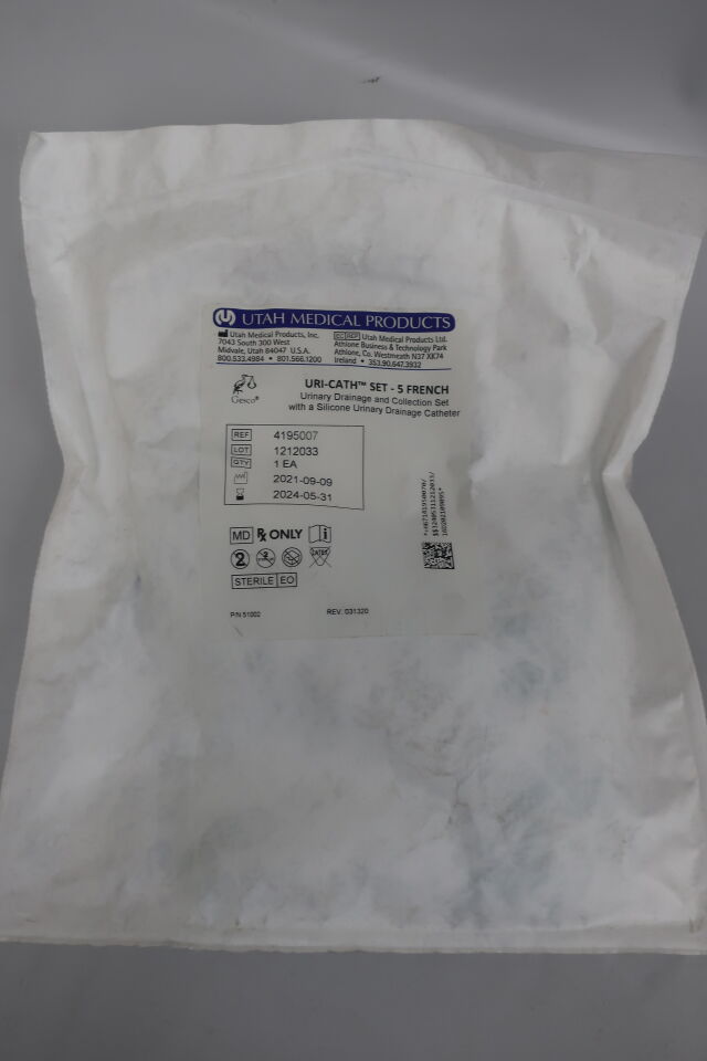 4195007 - UTAH MEDICAL PRODUCTS - Uri-Cath Set with Silicone Urinary Drainage Catheter, 5 Fr, () - ( Expiry Date: 2024-05-31 )