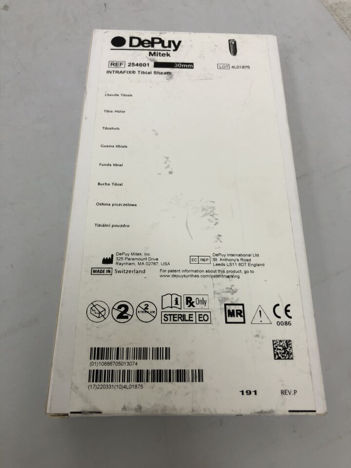 254601 - DEPUY - INTRAFIX Tibial Sheath, 30mm , (BX/1) - ( Expiry Date: 2022-03-31 )