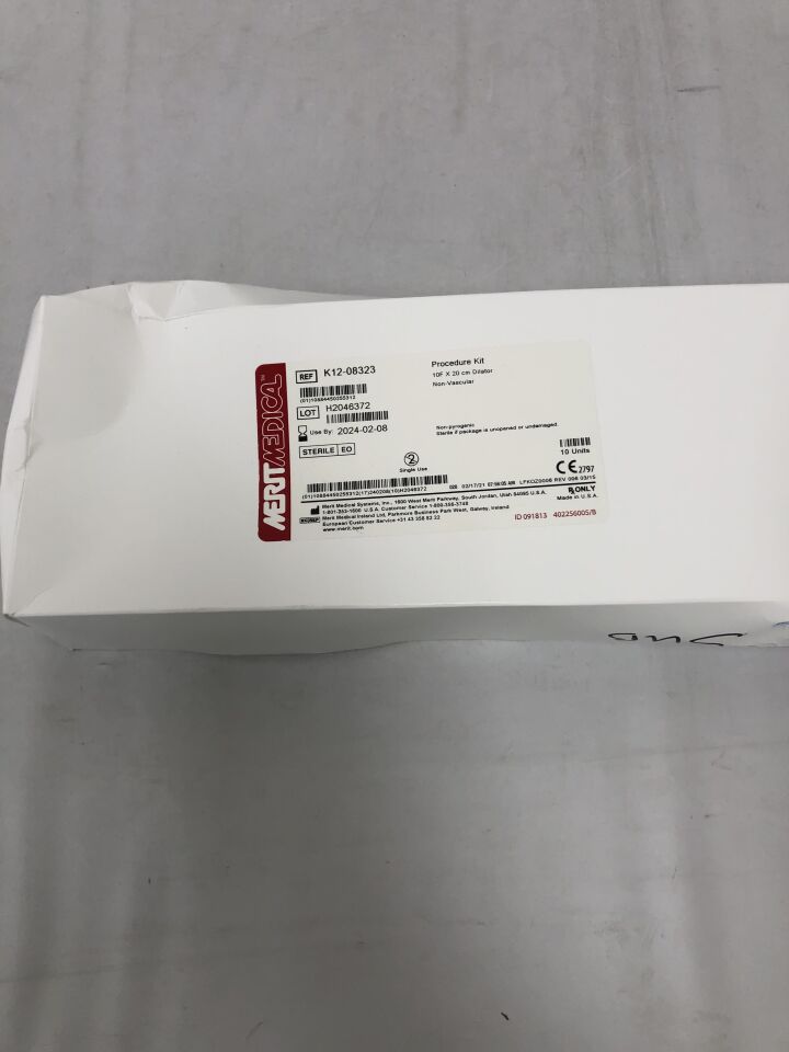 K12-08323 - MERIT - Procedure Kit, Dilator, Non-vascular, 10F X 20cm, (BX/1) - ( Expiry Date: 2024-02-08 )