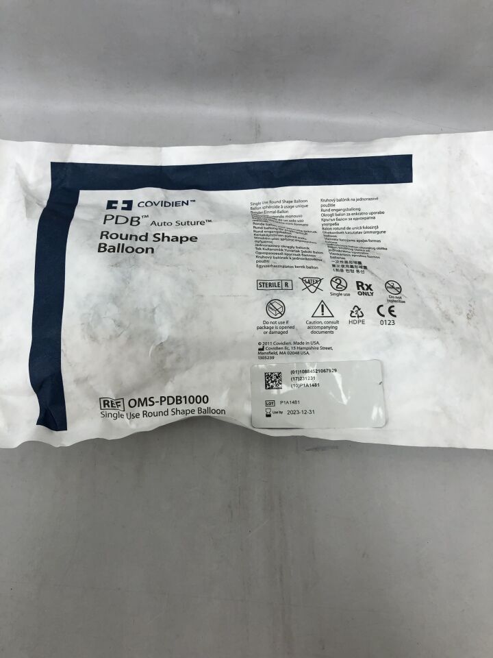 OMS-PDB1000 - COVIDIEN - PDB Auto Suture Round Shape Balloon, () - ( Expiry Date: 2023-12-31 )