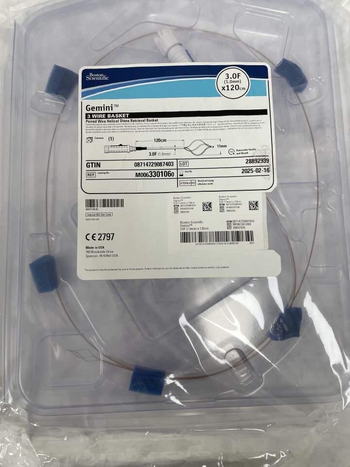 330106 - BOSTON SCIENTIFIC - Gemini 3 線籃 3.0F x 120cm，（EA）-（有效期至：2025-02-16）