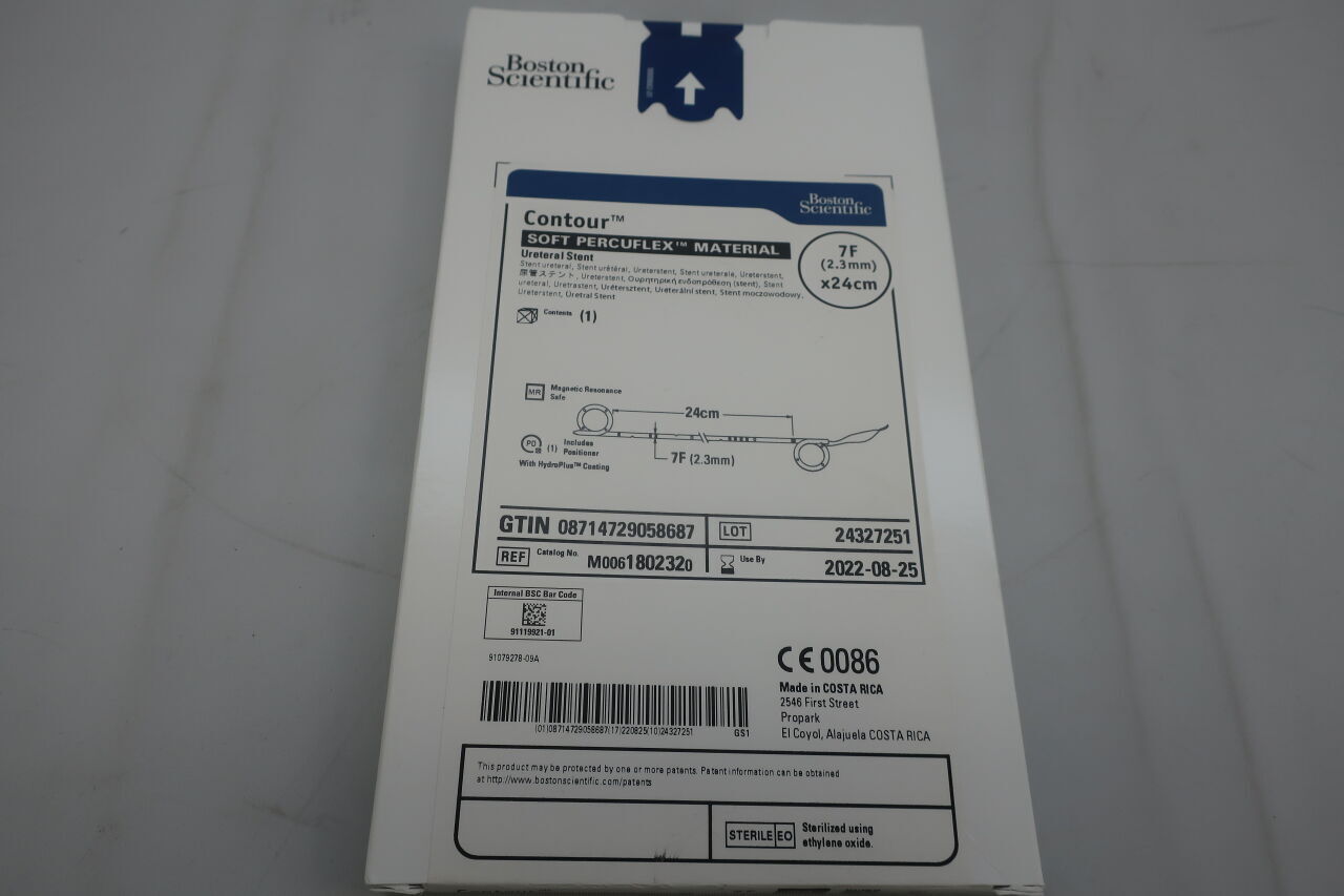 180232 - BOSTON SCIENTIFIC - Contour Soft Percuflex Material Ureteral Stent, 6f x 22cm, (BX/1) - ( Expiry Date: 2024-06-07 )
