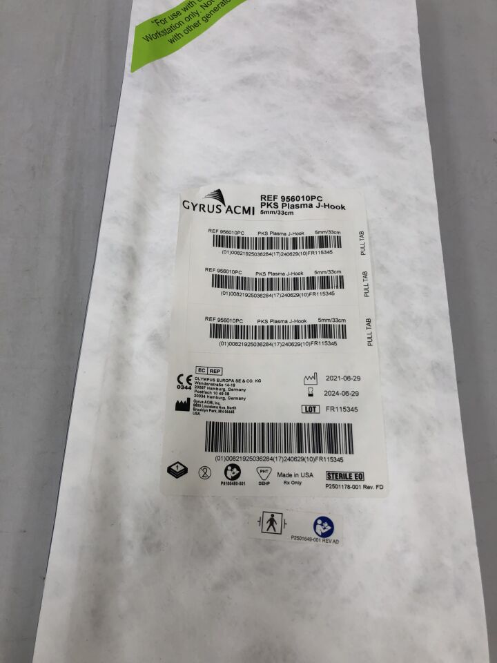 956010PC - GYRUS - PKS Plasma J-Hook 33cm, (EA) - ( Expiry Date: 2024-06-29 )