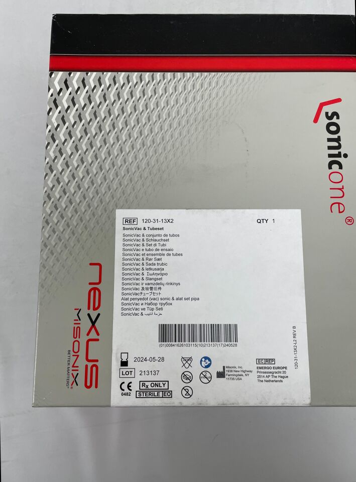 120-31-13X2 - MISONIX - sonicone o.r. sonicvac & tubeset, (BX/1) - ( Expiry Date: 2024-05-28 )