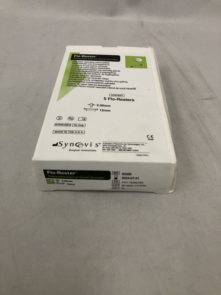 50300 - SYNOVIS - Flo-Rester Internal Vessel Occluder, (BX/5) - ( Expiry Date: 2024-07-31 )