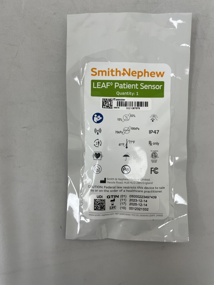 66803060 - SMITH &amp; NEPHEW - Sensor de paciente LEAF, ( EA ) - ( Fecha de caducidad : 2025-12-14 )