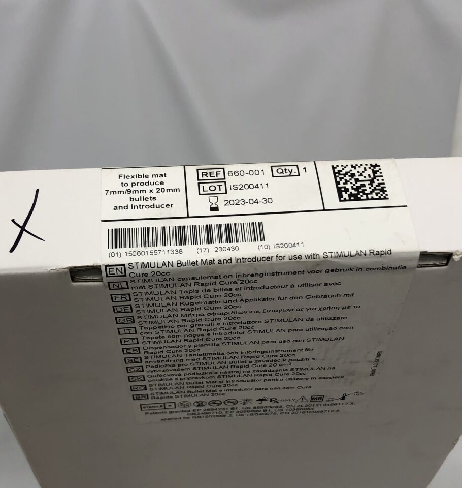 660-001 - BIOCOMPOSITES - Stimulan Bullet Mat and Introducer, 7mm/9mm X 20mm , (BX/1) - ( Expiry Date: 2023-04-30 )