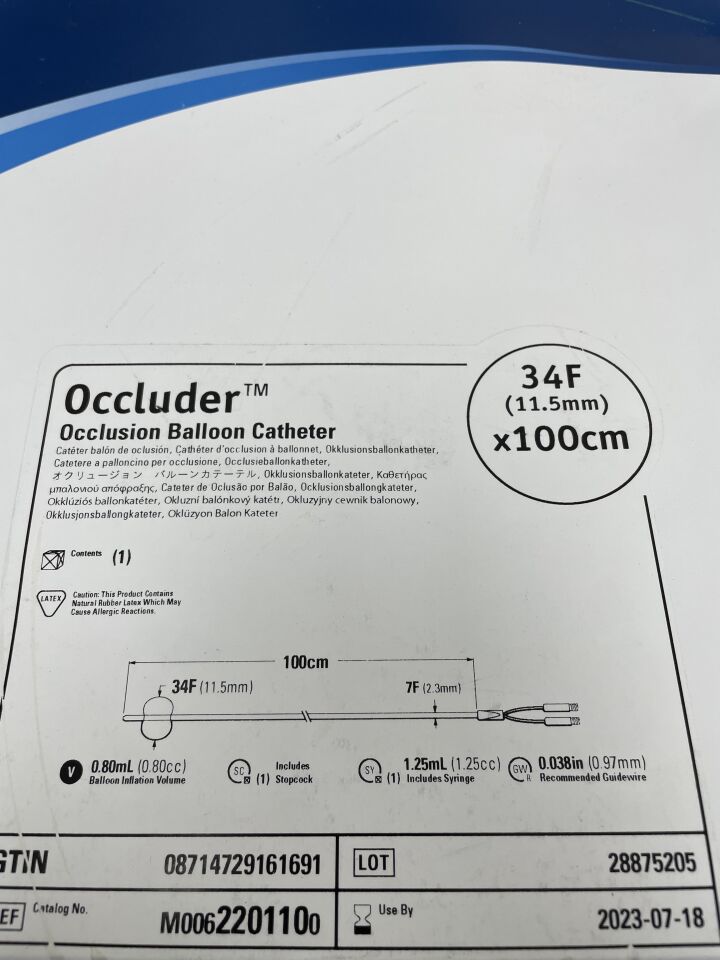 220110 - BOSTON SCIENTIFIC - Occlusion Balloon Catheter, (EA) - ( Expiry Date: 2023-07-18 )