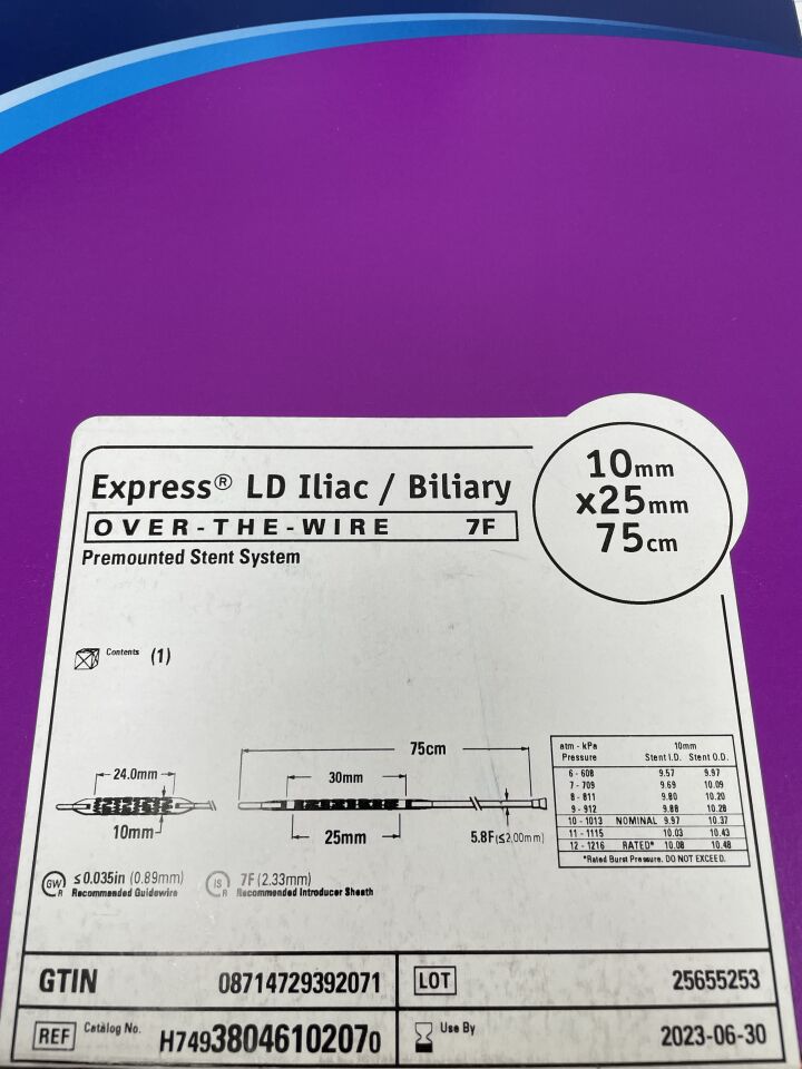 3804610207 - BOSTON SCIENTIFIC - Premounted Stent System, () - ( Expiry Date:  )