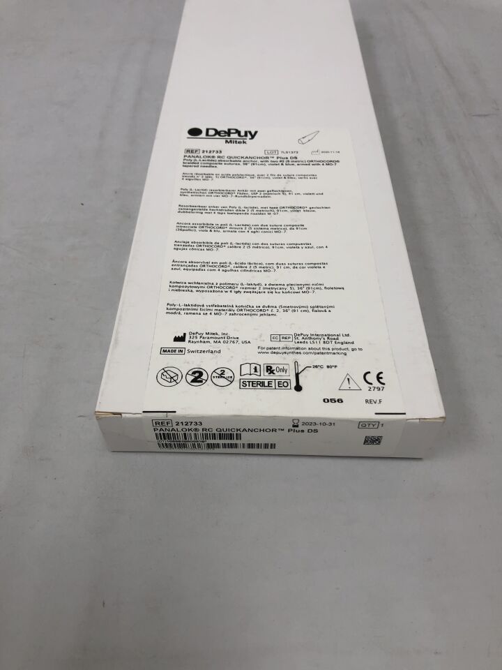 212733 - DEPUY - Panalok RC QuickAnchor Plus DS, (BX/1) - ( Expiry Date: 2023-10-31 )