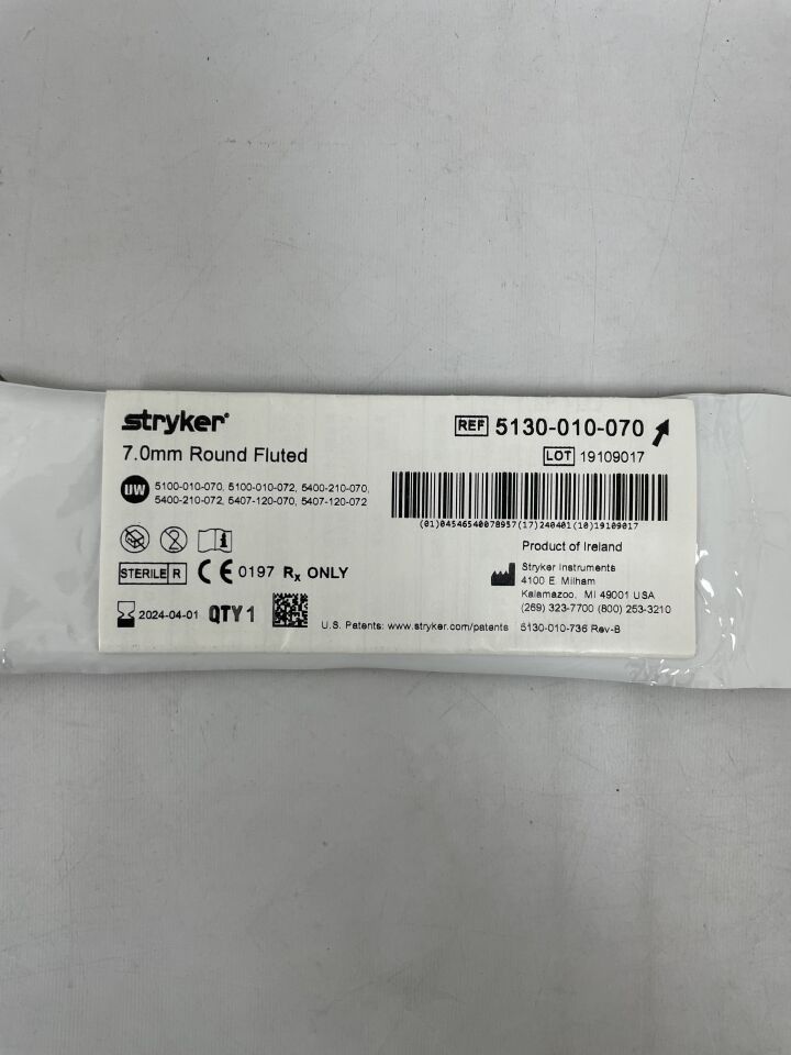 5130-010-070 - STRYKER - 7.0mm Round Fluted, (EA) - ( Expiry Date: 2024-04-01 )