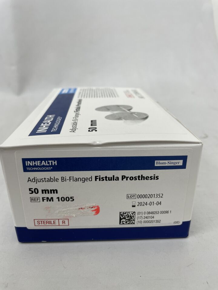FM 1005 - FREUDENBERG MEDICAL - Adjustable Bi-Flanged Fistula Prosthesis - Fistula Prosthesis, Bi-Flanged, Adjustable, Size L, 50 mm, (BX/1)
