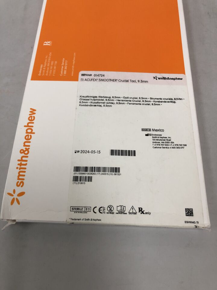 14724 - SMITH & NEPHEW - Gore Smoother Crucial Tools, 9.5 mm Size, (BX/1) - ( Expiry Date: 2024-05-15 )