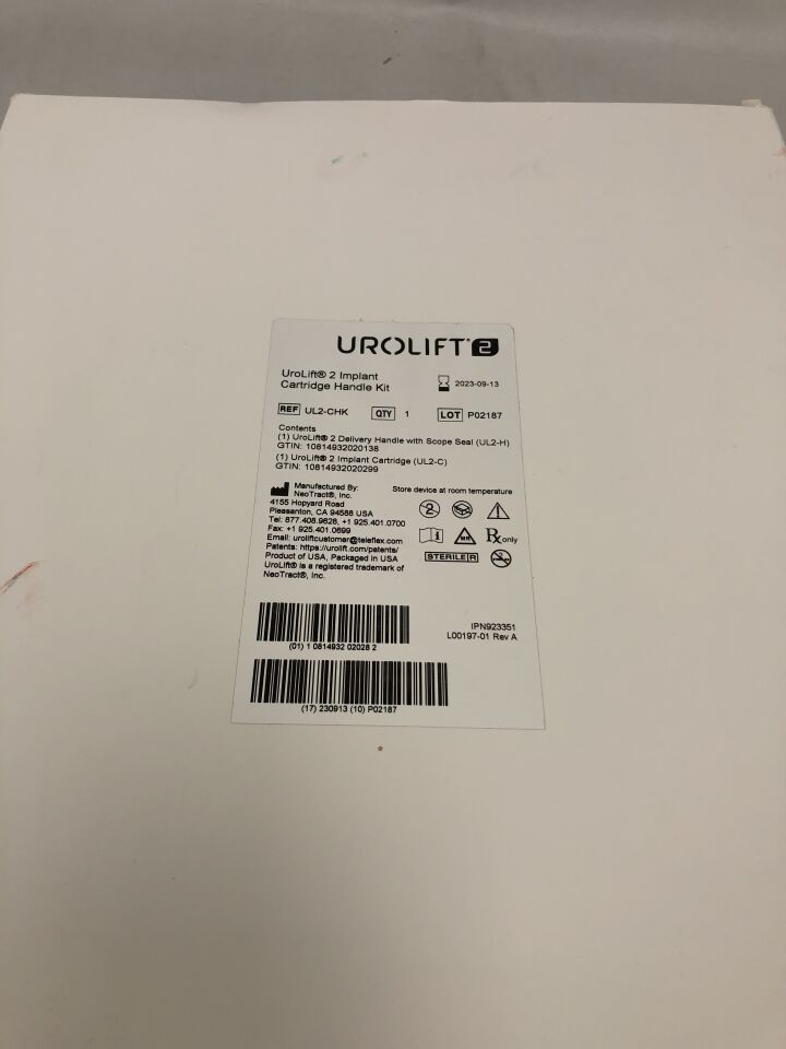 UL2-CHK - TELEFLEX - UroLift 2 Implant Cartridge Handle Kit, (BX/1) - ( Expiry Date: 2022-11-23 )