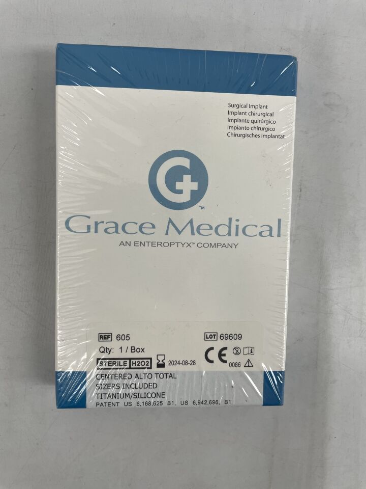 605 - GRACE MEDICAL - Centered ALTO Total Ossicular Prosthesis 3mm, 0.8mm, (BX/1) - ( Expiry Date: 2024-08-28 )