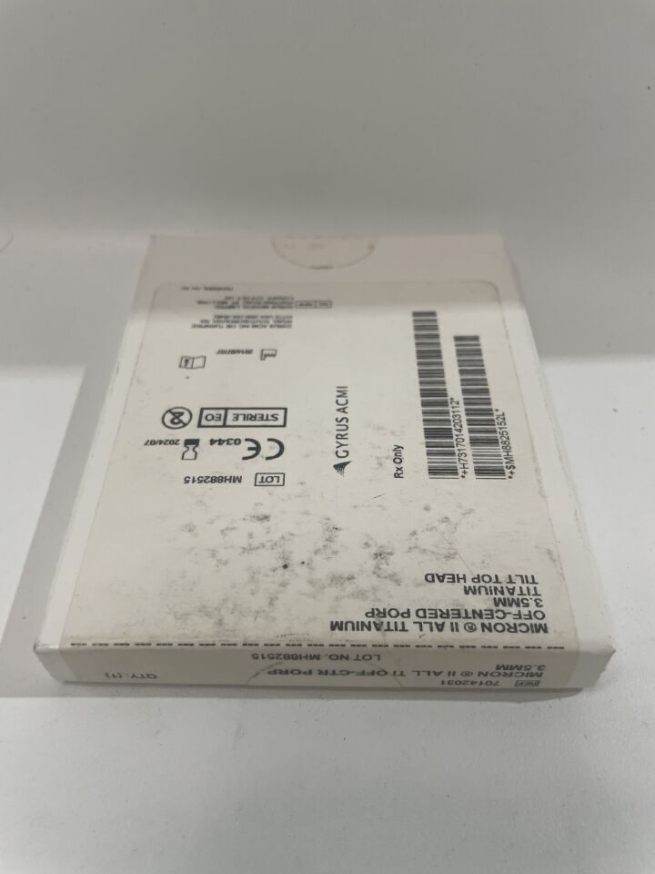 70142031 - GRYUS - Micron II All Titanium Off-Centered Porp 3.5mm, () - ( Expiry Date: 2024-07-01 )