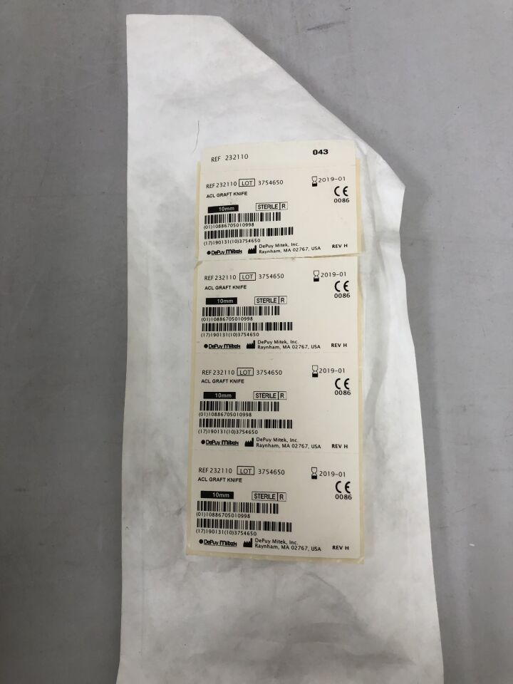232110 - DEPUY - ACL Graft Knife, 10mm, (EA) - ( Expiry Date: 2019-01-31 )