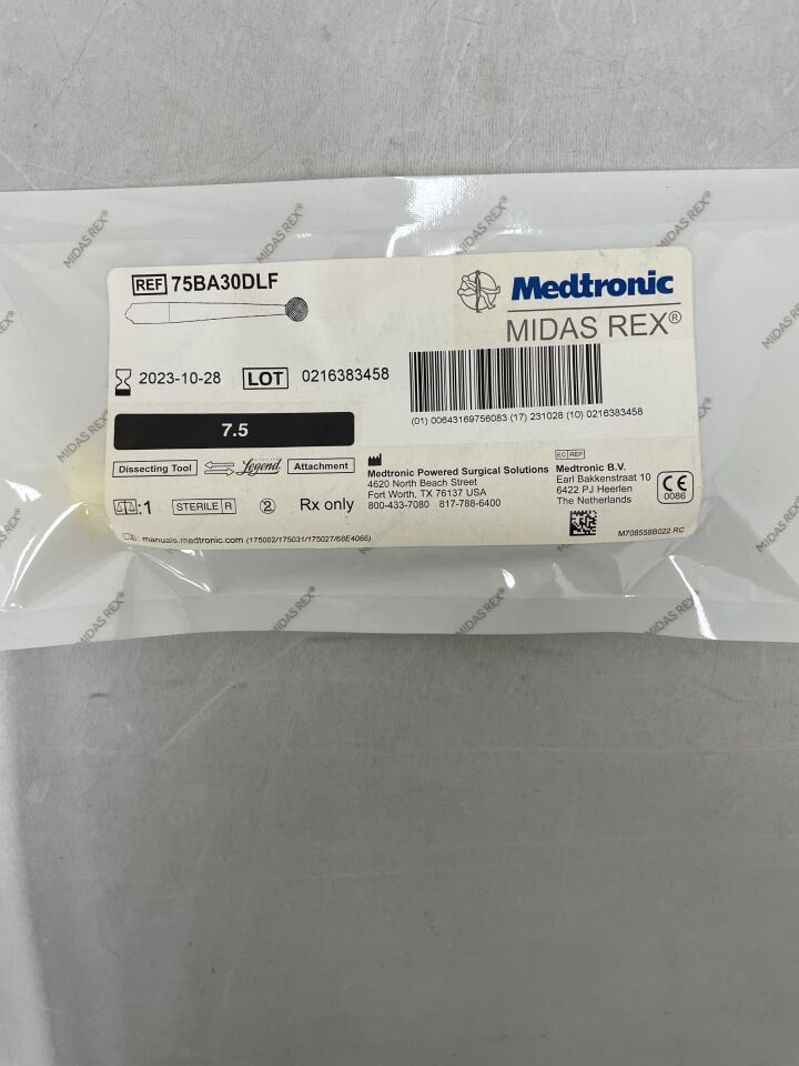 75BA30DLF - MEDTRONIC - Midas Rex Legend, Ball Diamond Fine Long 7.5cm, 3mm
, () - ( Expiry Date: 2023-10-28 )