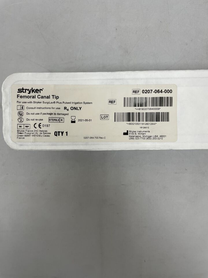 0207-064-000 - STRYKER - Femoral Canal Tip, (EA) - ( Expiry Date: 2021-05-01 )