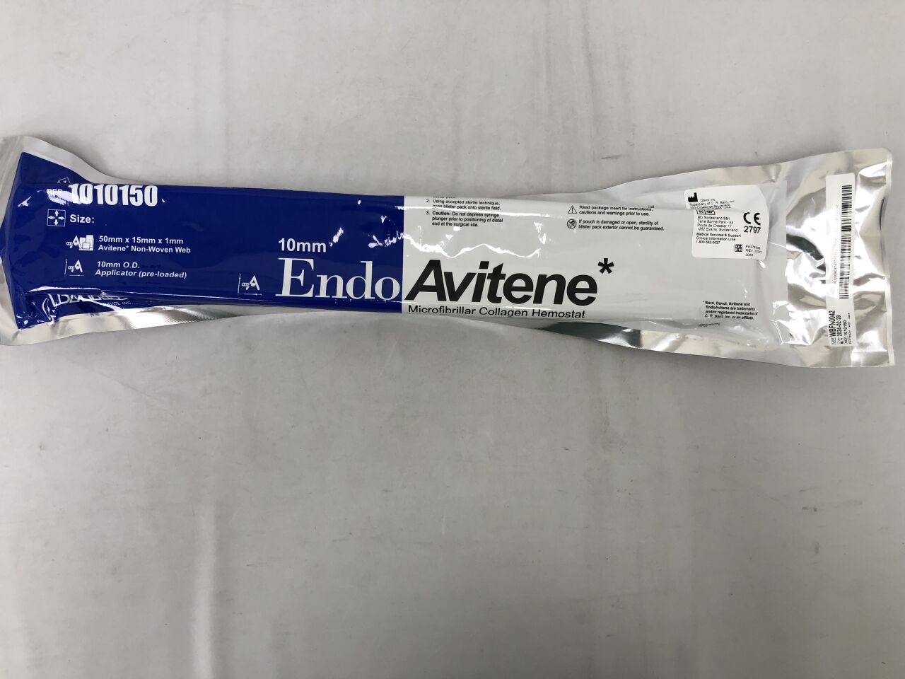 1010150 - BARD - EndoAvitene Microfibrillar Collagen Hemostat, (EA) - ( Expiry Date: 2024-02-28 )