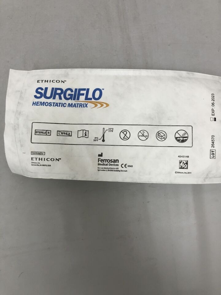 4545148 - ETHICON - SurgiFlo Hemostatic Matrix Thrombin Components, (EA) - ( Expiry Date: 2023-06-01 )