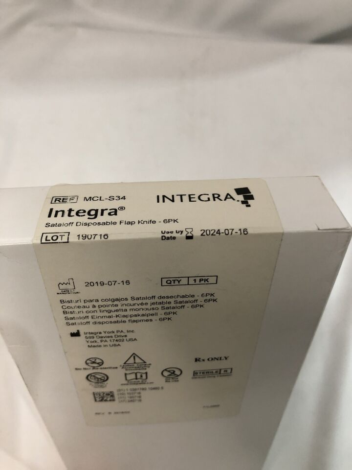 MCL-S34 - INTEGRA - Sataloff Flap Knife, (BX/6) - ( Expiry Date: 2024-07-16 )