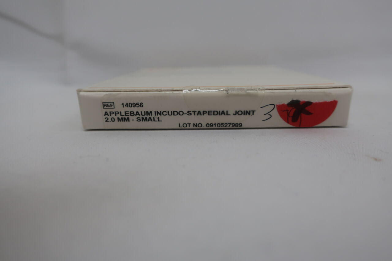 140956 - GYRUS - Gyrus ACMI Applebaum Incudostapedial Joint Prostheses, Small, 2 x 2 x 1.2 mm, (BX/1) - ( Expiry Date: 2024-03-10 )