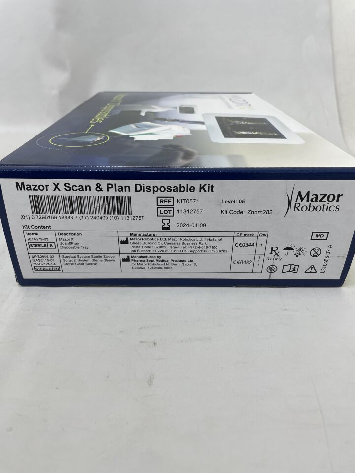 KIT0571-05 - MAZOR ROBOTICS - Mazor Robotics Mazor X Scan & Plan Disposable Kit, (BX/1) - ( Expiry Date: 2024-04-09 )